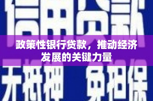 石景山政策性银行贷款，推动经济发展的关键力量