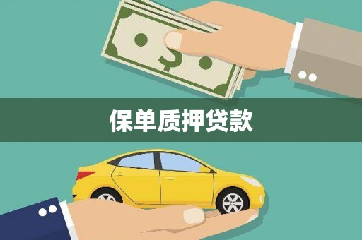 石景山保单质押贷款