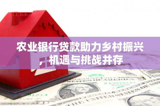 石景山农业银行贷款助力乡村振兴，机遇与挑战并存